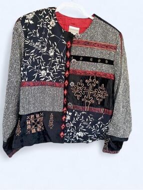 VTG Coldwater Creek Jazzy Jacket Silk Wool Blend- 1X
